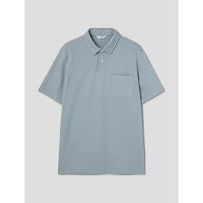 [CARDINAL] 베이직 반팔 칼라넥 티셔츠  로열 블루 (GC3342C08N)