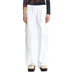 Bode Wide Cargo Pocket Pants (White)