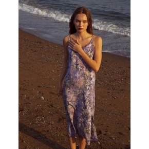 [Slip Dress] Plants - Lilac