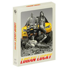 BLU-RAY DISC - 로건 럭키 B 풀슬립 넘버링 스틸북 한정판 LOGAN LUCKY