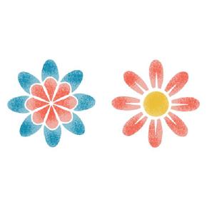 스텐실도안(ST-3647)꽃모양문양