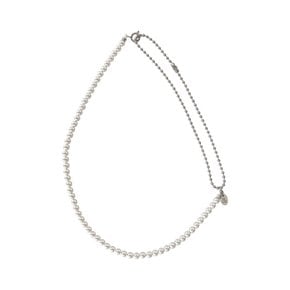 pearl mix chain necklace