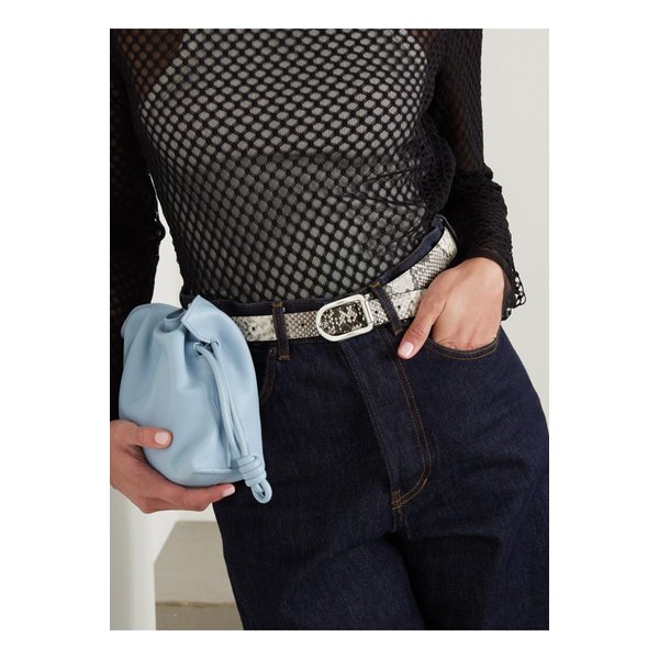 디앙슈 스네이크 이펙트 가죽 벨트 스네이크 프린트 1647597337080031