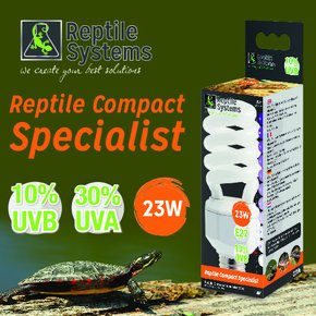 Reptilesystems 렙타일시스템즈 컴펙트 스페셜리스트 UV 거북이 램프 23w(유럽 프리미엄 램프)