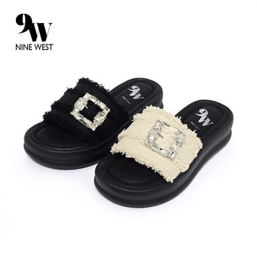 NINE WEST 나인웨스트 큐빅 매칭 코튼샌들 NW210