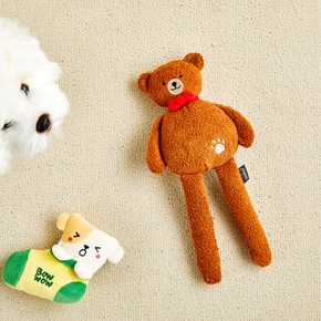 펫본 동물 친구들 부클 롱 토이 베어 삑삑,바스락