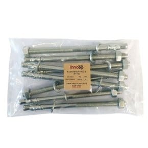 이노공구 콘크리트 웨지앙카 아연도금 12mm x 200mm 8개, 1148