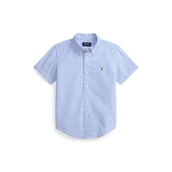 폴로 랄프 로렌 폴로 키즈 남아 2-7세 스트라이프 코튼 시어서커 셔츠(CWPOWOVB6820690400)