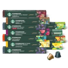 스타벅스 쿠폰+카드 개당 531원)) Starbucks 스타벅스 네스프레소 호환 총 150캡슐 골라담기