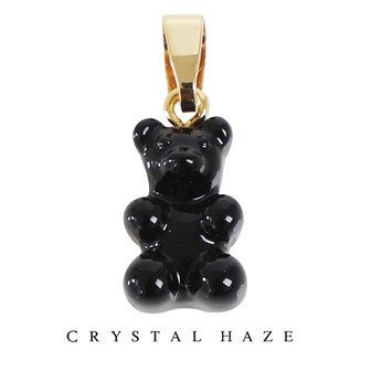 크리스탈헤이즈 [정품] 크리스탈 헤이즈 Classic Notalgia Bear Pendant - Black (CCT-Black)