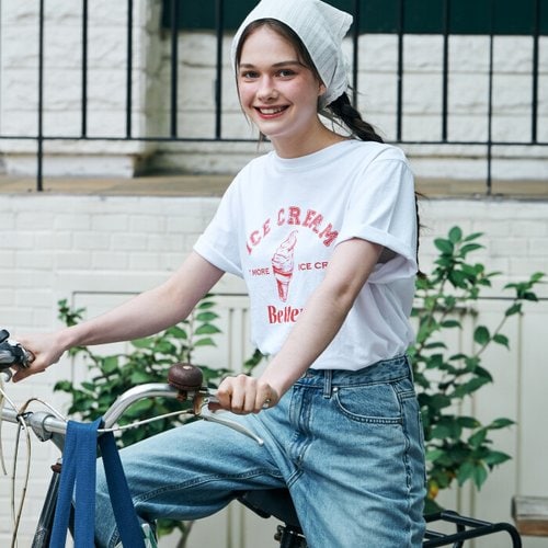 메타퍼 / [윤아님 착용] MET sweet ice cream short sleeve