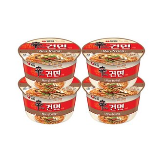 농심 신라면 건면 77g x4개 / 컵라면 사발