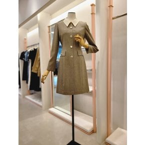 [여주점] 여성 디테처블 배색 카라 원피스(ITP9WOP730)