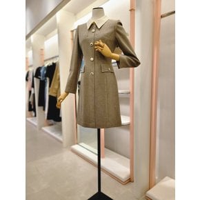 [여주점] 여성 디테처블 배색 카라 원피스(ITP9WOP730)