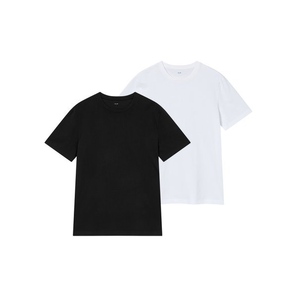 남녀공용 코튼 루즈핏 롱 티셔츠 2매 J42N901205099