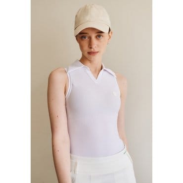 버뮤다그래스 홀터넥 골지 바디수트_WHITE