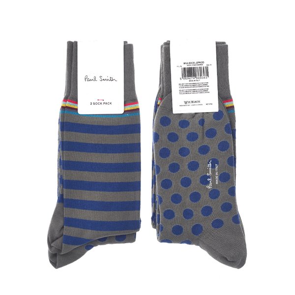 멀티 컬러 2팩 양말 M1A SOCK J2PKOD 76 NAVY