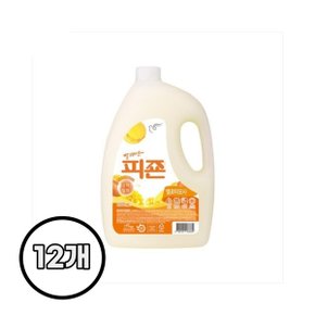 피죤 섬유유연제 옐로미모사 3100ml X 12개 수건 의류냄새제거 고농축 섬유향수