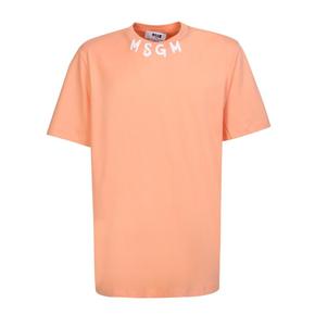 23SS 엠에스지엠 반팔 티셔츠 3440MM176 237002 10 Orange