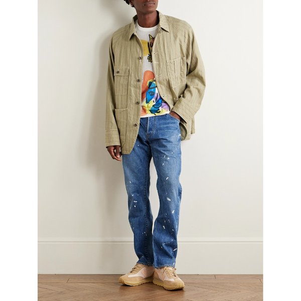 소셜 스컬프처 11 슬림 스트레이트 페인트 스플래터 진 46376663162858717