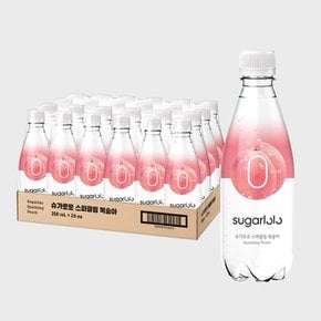 0kcal 슈가로로 스파클링 복숭아 24개입 350ml (무설탕 탄산음료)