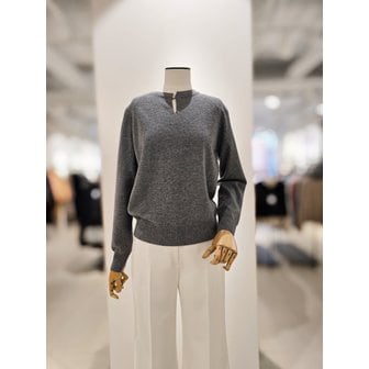 아이잗컬렉션 [파주점] [더아이잗컬렉션]울 래글런 슬릿넥 풀오버 니트 CS2B1PO012