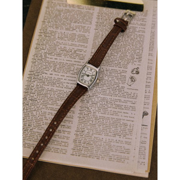 헥사 클래식 레더 와치 - Brown