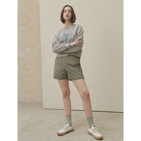 PADDING QUILTED SHORT PANTS [KHAKI][NAVY]