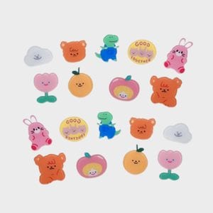  가방 브로치 꽃 동물 곰돌이 귀여운브로치 캐릭터 뺏지 어린이집 선물