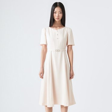 케네스레이디 라벨원 벨티드 원피스 EWOPOF1300