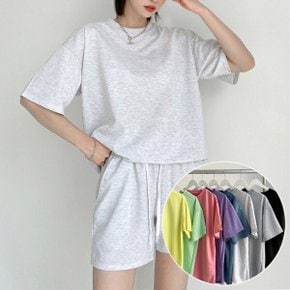 남녀공용/상의단품 폴링 반팔 티셔츠 8color 맨투맨 반팔티 루즈핏 하의 구매 시 셋업 코디 가능