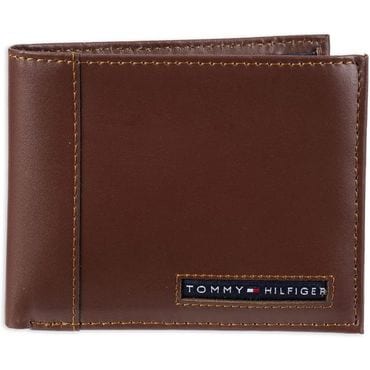  영국 타미힐피거 머플러 Tommy Hilfiger Men`s Leather Wallet  Slim Bifold with 6 Credit Card