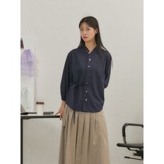 Volume sleeve strap blouse_Navy