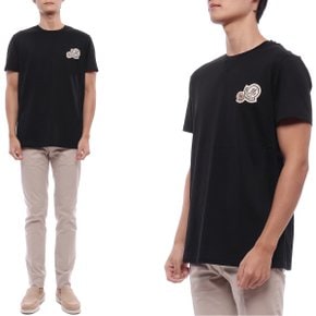 [부산점] 25FW 남성 더블 로고 패치 반팔티셔츠 (8C00035 8390Y 999 25F)