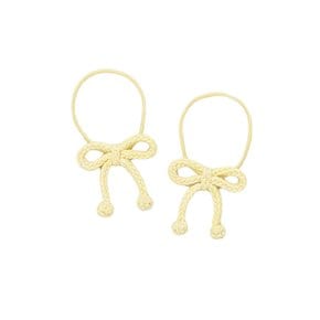 25SS 키즈 팝콘 보우 헤어 타이 옐로우 K1044S25 773