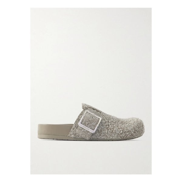 이즈 버클 브러시드 스웨이드 뮬 그레이 1647597352777721