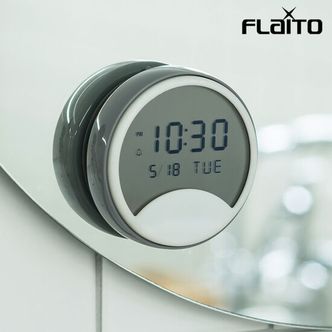  플라이토 하프문 디지털 욕실 흡착 방수시계