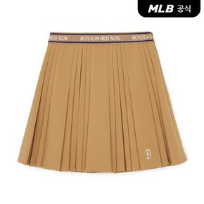 [코리아공식] 여성 스포티브 바시티 플리츠 스커트 BOS (Beige)