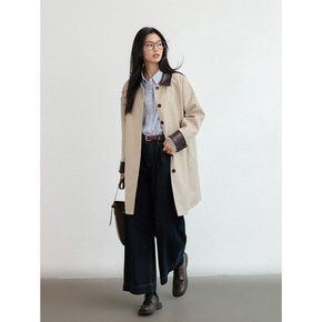 09/23 예약배송_LS_Contrast midi loose trench coat