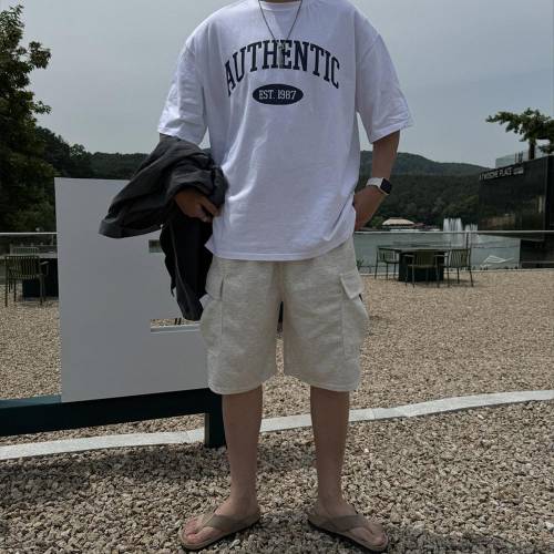 머시따 / (1+1) 카고 트레이닝 버뮤다 하프 팬츠 반바지 (4컬러)