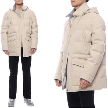 브루넬로쿠치넬리 24FW 남성 울 플란넬 다운 패딩 (MM4631823 CID85 24F)