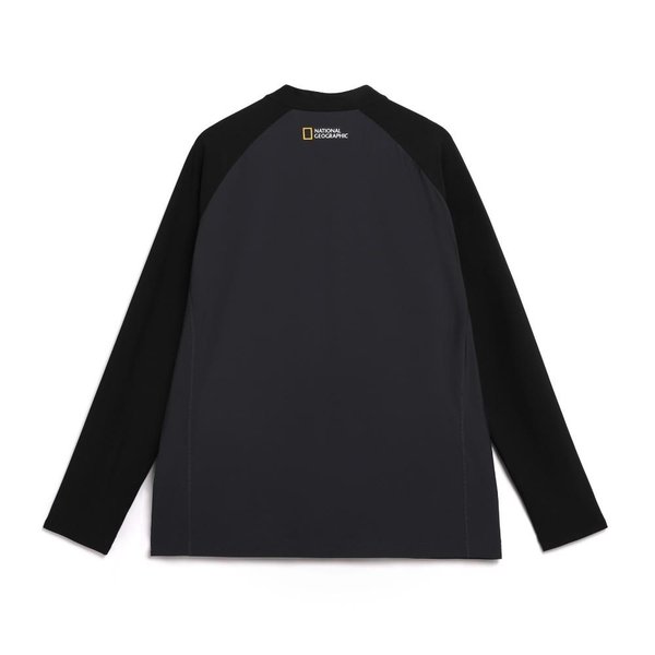 [여주점] N242URG510 유니 배색 집업 래쉬가드 카본블랙