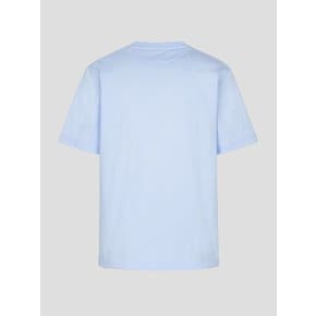 SS24[BC4242E02Q][Essential] 남녀공용 수피마 코튼 라운드넥 티셔츠 - 스카이블루