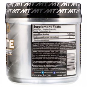 Muscletech 근육 텍 플래티넘 크레아틴 파우더 Essential Series Platinum Creatine Powder [품]