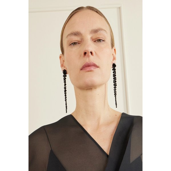 블랙 크리스탈 드롭 귀걸이 46376663163027637