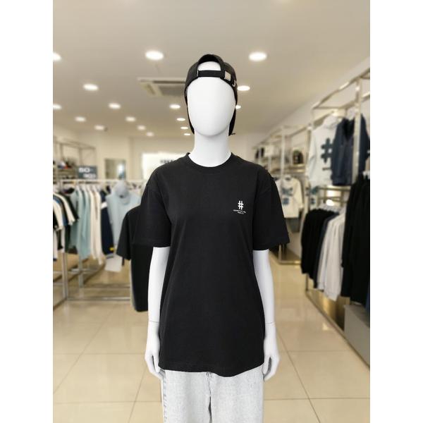 [여주점] 남여공용 쉐이크 해시태그 컴포트핏 티셔츠 BA252TS020BK