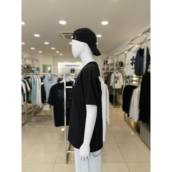 [여주점] 남여공용 쉐이크 해시태그 컴포트핏 티셔츠 BA252TS020BK