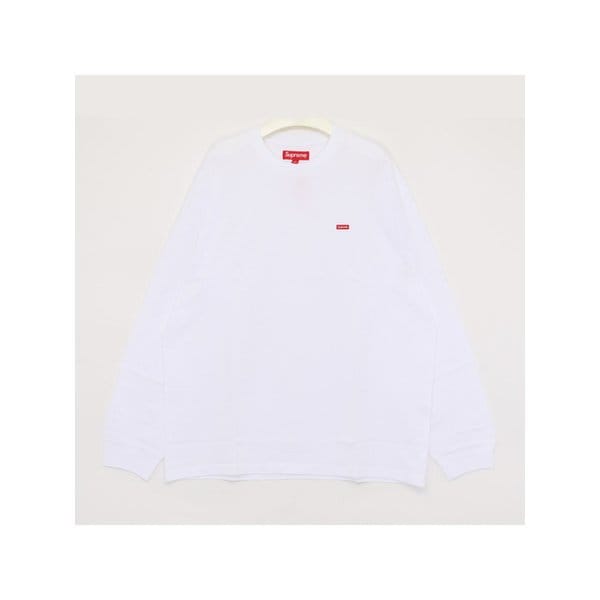 25SS 스몰 박스로고 롱슬리브 긴팔 남성 티셔츠 SS25KN3 WHITE