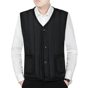 융털 경량 패딩 조끼 방한 베스트 누빔 깔깔이 2color