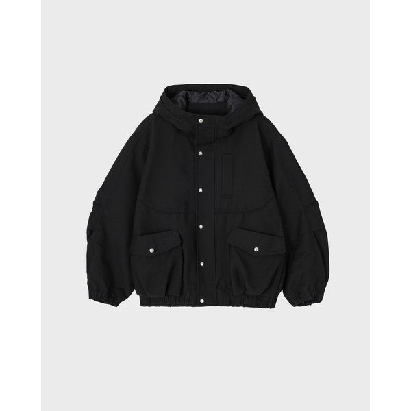 [파주점] 옴므 시그니처 코쿤 후드 점퍼 SI2JP900BK